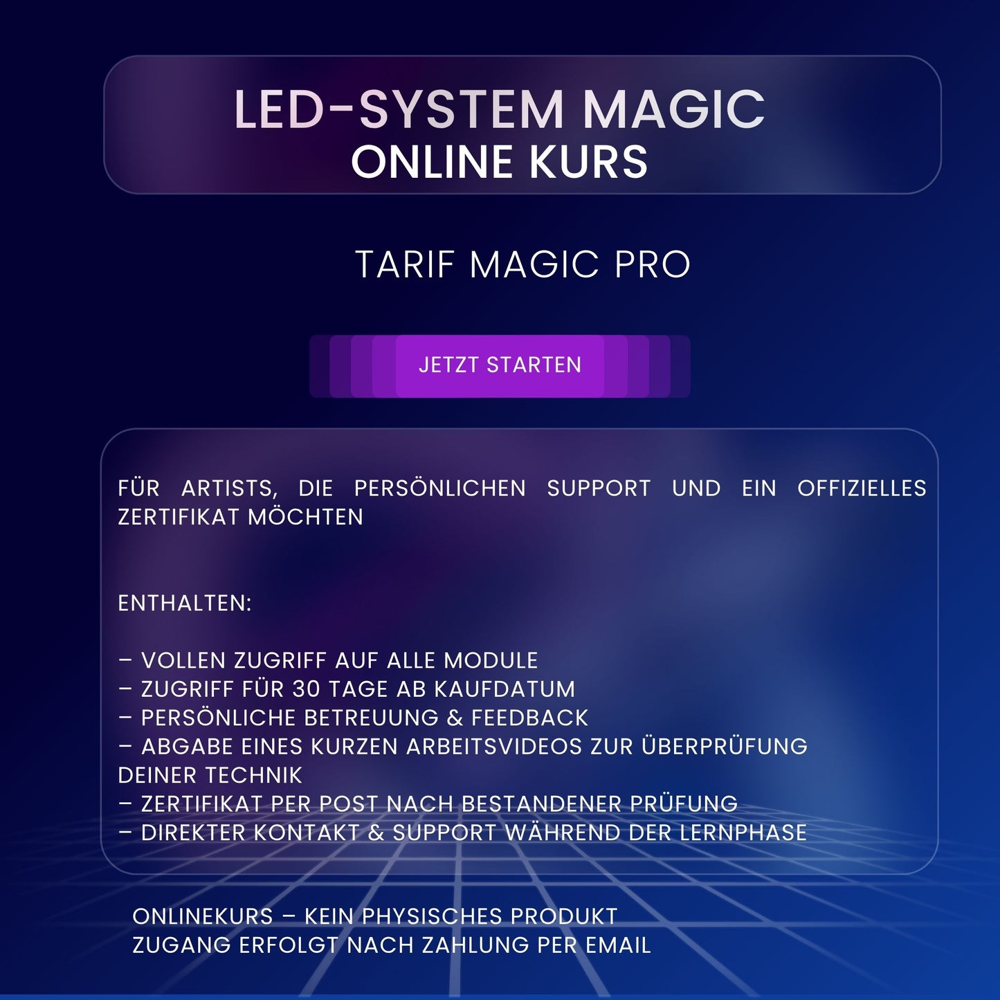 LED SYSTEM MAGIC - Onlinekurs